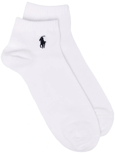 Polo Ralph Lauren Polo Pony Ankle Socks In White