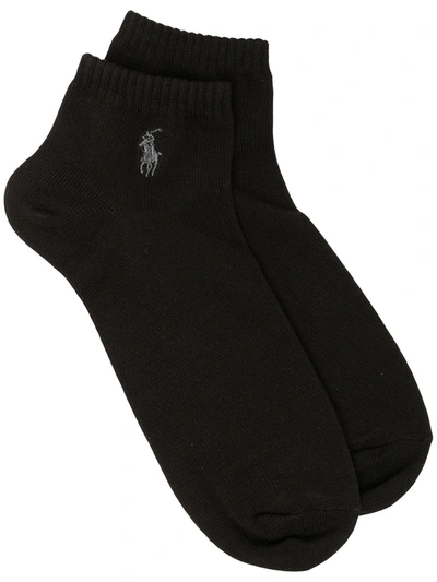 Polo Ralph Lauren Polo Pony Ankle Socks In Black