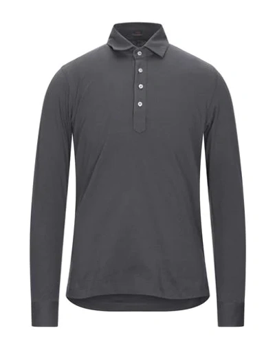 Mp Massimo Piombo Polo Shirts In Lead