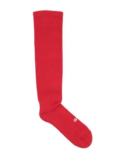 Rick Owens Short Socks In Red