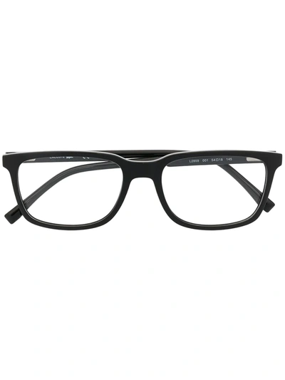 Lacoste Square-frame Glasses In Schwarz
