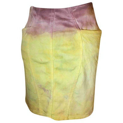 Pre-owned Acne Studios Mini Skirt In Multicolour