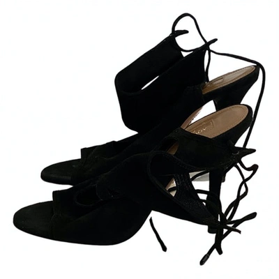 Pre-owned Aquazzura Sexy Thing Sandal In Black