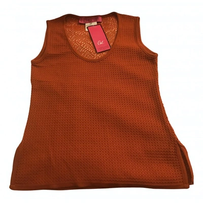 Pre-owned Christian Lacroix Camisole In Orange
