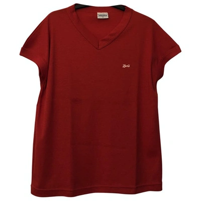 Pre-owned Levi's Red Cotton Top