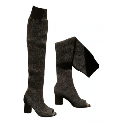 Pre-owned Missoni Cloth Boots In Black