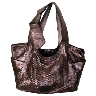 Pre-owned Jimmy Choo Leather Tote In Metallic
