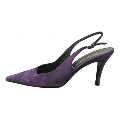 Pre-owned Escada Heels In Purple
