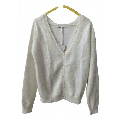 Pre-owned P.a.r.o.s.h Wool Cardigan In White