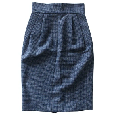 Pre-owned Marc Jacobs Wool Mid-length Skirt In Blue