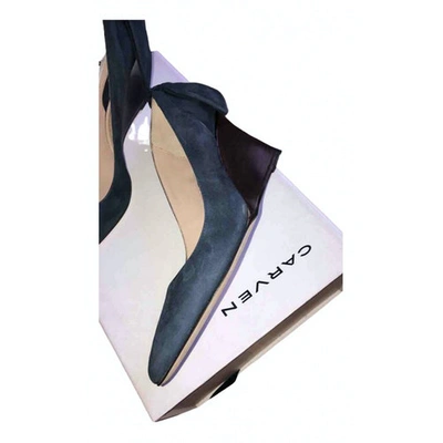 Pre-owned Carven Leather Heels In Blue