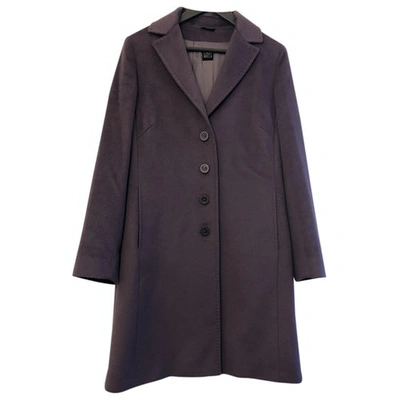 Pre-owned Cinzia Rocca Wool Coat In Purple