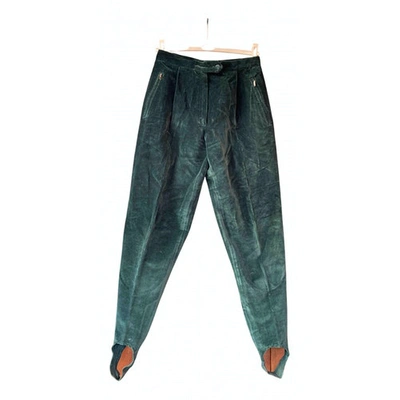 Pre-owned Colmar Trousers In Green