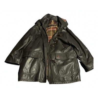 Pre-owned Mulberry Leather Coat In Brown
