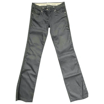Pre-owned Fendi Grey Cotton Jeans