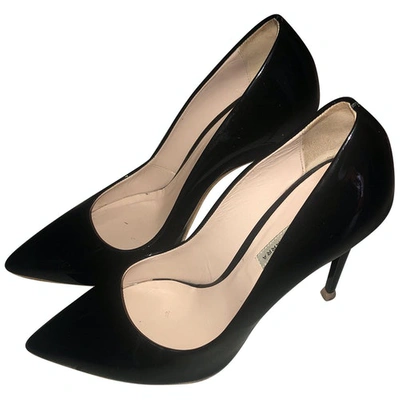 Pre-owned Gianni Marra Leather Heels In Black