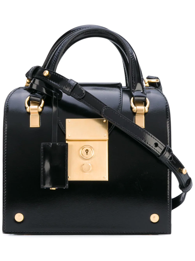 Thom Browne Mrs. Thom Tiny With Chain Shoulder Strap In Black