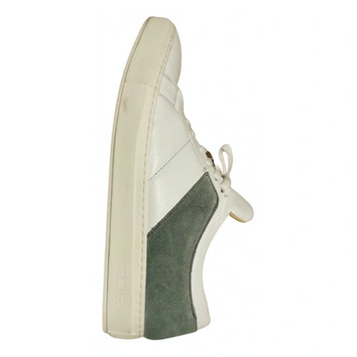 Pre-owned Malo Leather Low Trainers In White