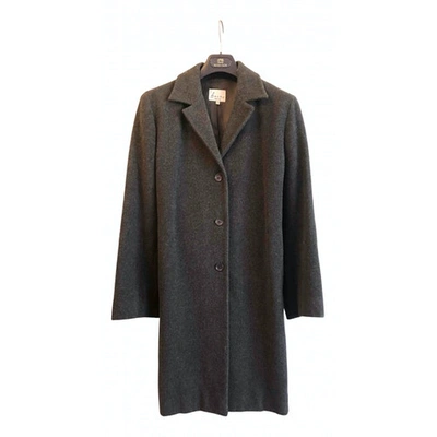 Pre-owned Hache Wool Coat In Anthracite