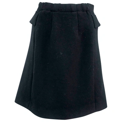 Pre-owned Marni Wool Mid-length Skirt In Black