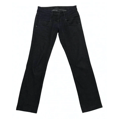Pre-owned Daniele Alessandrini Straight Pants In Blue