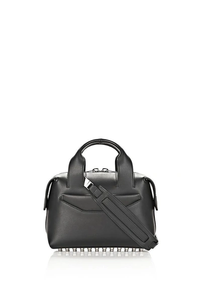 Alexander Wang Rogue Small Satchel In Black With Rhodium - Black