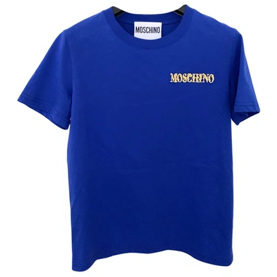 Pre-owned Moschino Blue Cotton Top