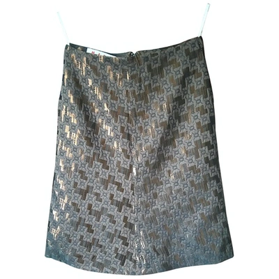 Pre-owned Marni Silk Mid-length Skirt In Brown