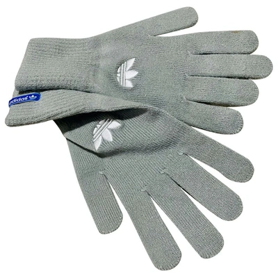 Pre-owned Adidas Originals Wool Gloves In Grey
