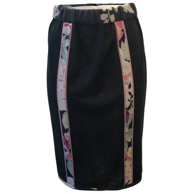 Pre-owned Leonard Black Silk Skirt