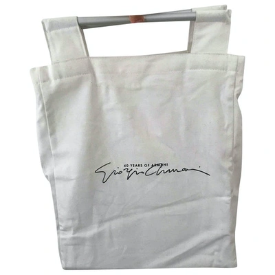 Pre-owned Giorgio Armani Handbag In White