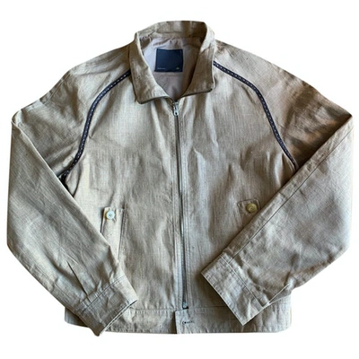 Pre-owned Fendi Linen Jacket In Beige