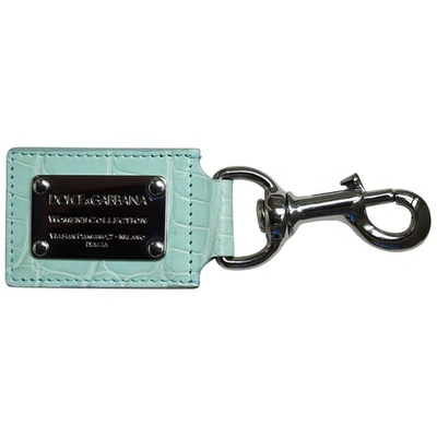 Pre-owned Dolce & Gabbana Leather Bag Charm In Green