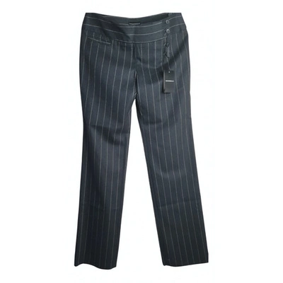 Pre-owned Emporio Armani Wool Large Pants In Anthracite