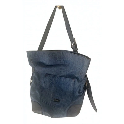 Pre-owned Costume National Bag In Blue