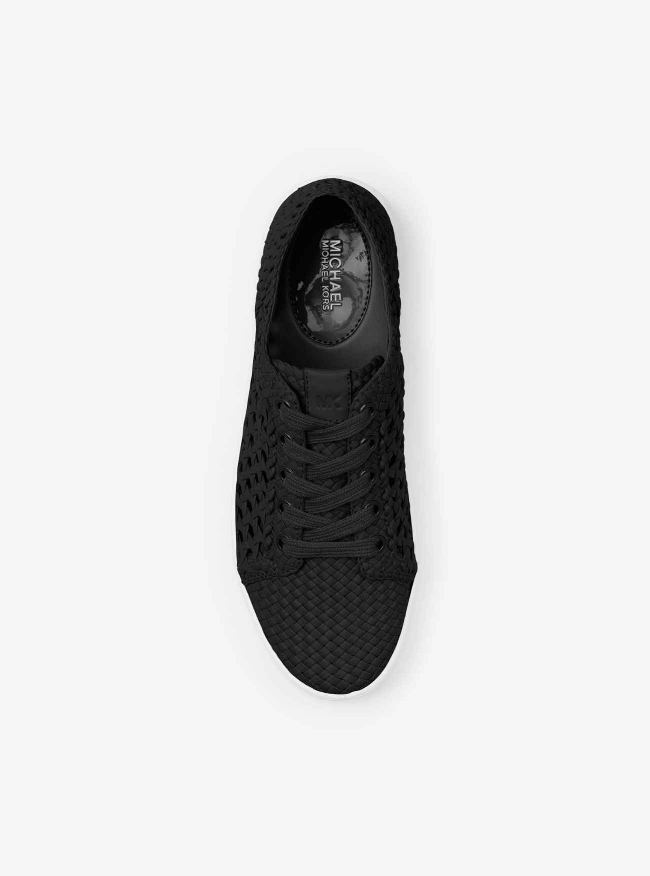 michael kors black leather sneakers
