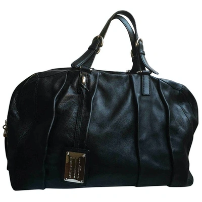 Pre-owned Dolce & Gabbana Leather Handbag In Black