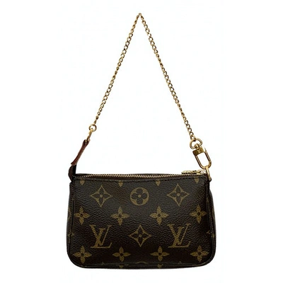 Pre-owned Louis Vuitton Pochette Accessoire Cloth Clutch Bag