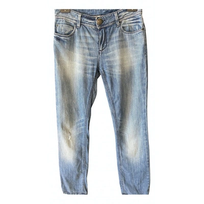 Pre-owned Pinko Straight Jeans In Blue