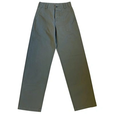 Pre-owned Levi's Green Cotton Trousers