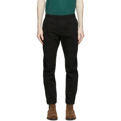 Ps By Paul Smith Black Poplin Chino Trousers In Black 79
