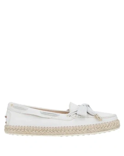 Tod's Loafers In White