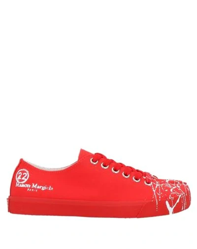 Maison Margiela Sneakers In Red