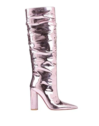 Elisabetta Franchi Knee Boots In Pink
