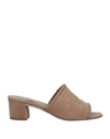 Tod's Sandals In Khaki