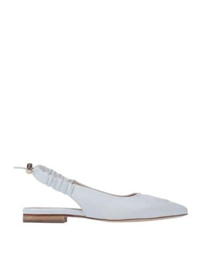 Ottod'ame Ballet Flats In White