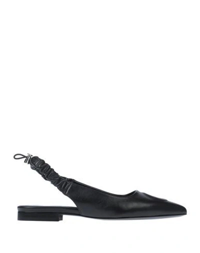 Ottod'ame Ballet Flats In Black