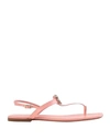 Roger Vivier Toe Strap Sandals In Pink