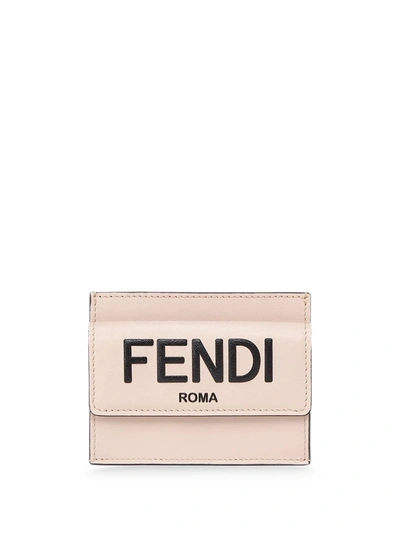 Fendi Embossed Logo Purse In Pink