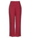 Aspesi Casual Pants In Brick Red